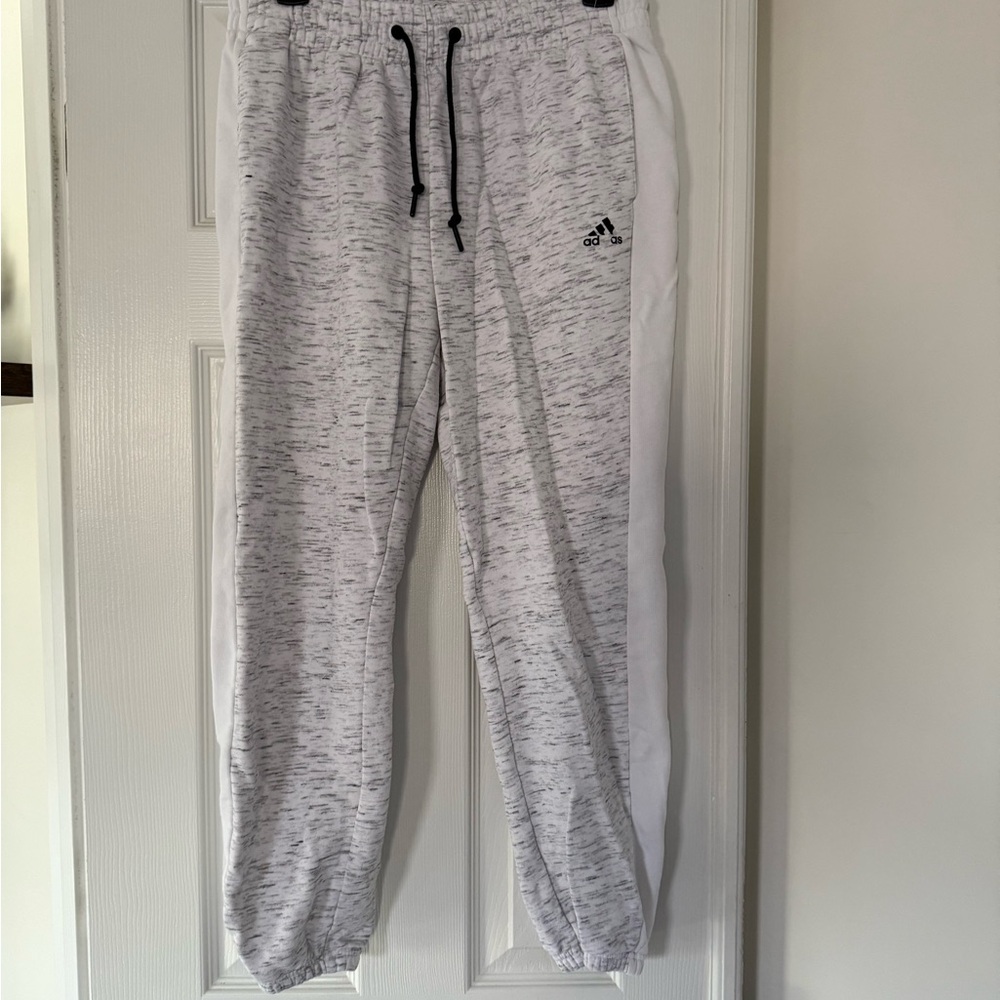 Adidas Heathered Gray Joggers